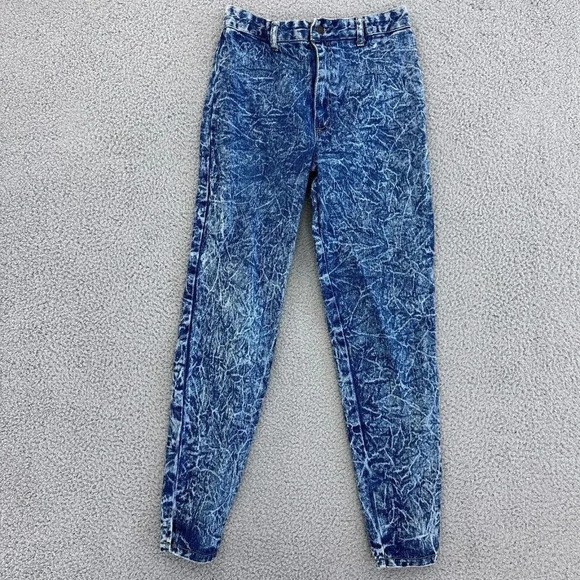 Vintage Acid‎ Wash Jeans High Waist 80s Stretch Ultra High Rise - Picture 10 of 16
